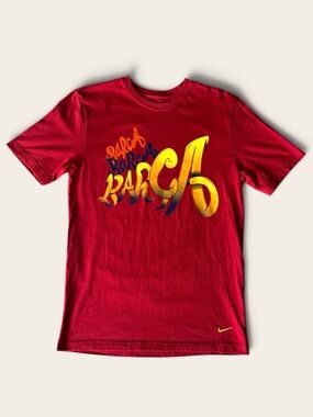NIKE FC Barcelona 2012-2013 Graphic Futbol Soccer Club Jersey Collectible Tee